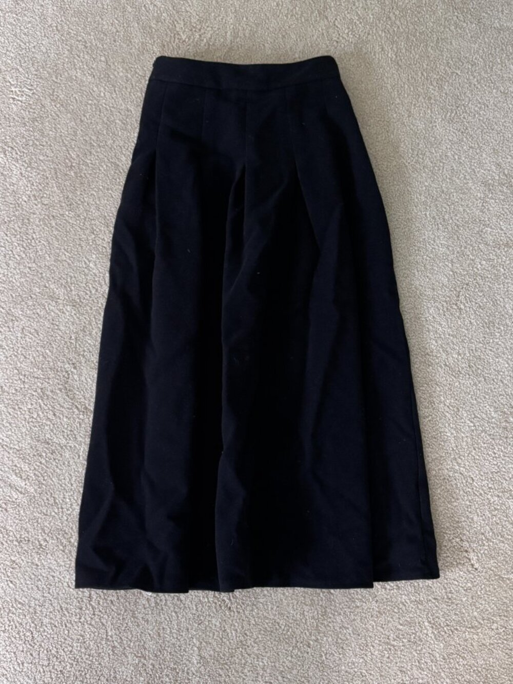 Brand New Black Maxi Skirt Thick Wool Size S Small
